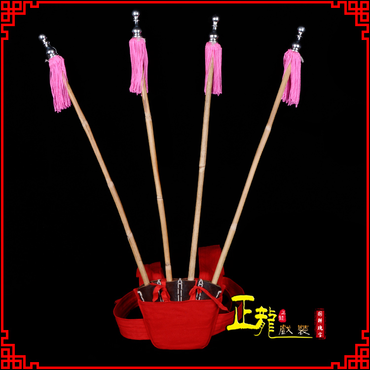 平顶山戏装戏曲用品靠旗男女大靠 靠板 正宗牛皮旗杆旗架